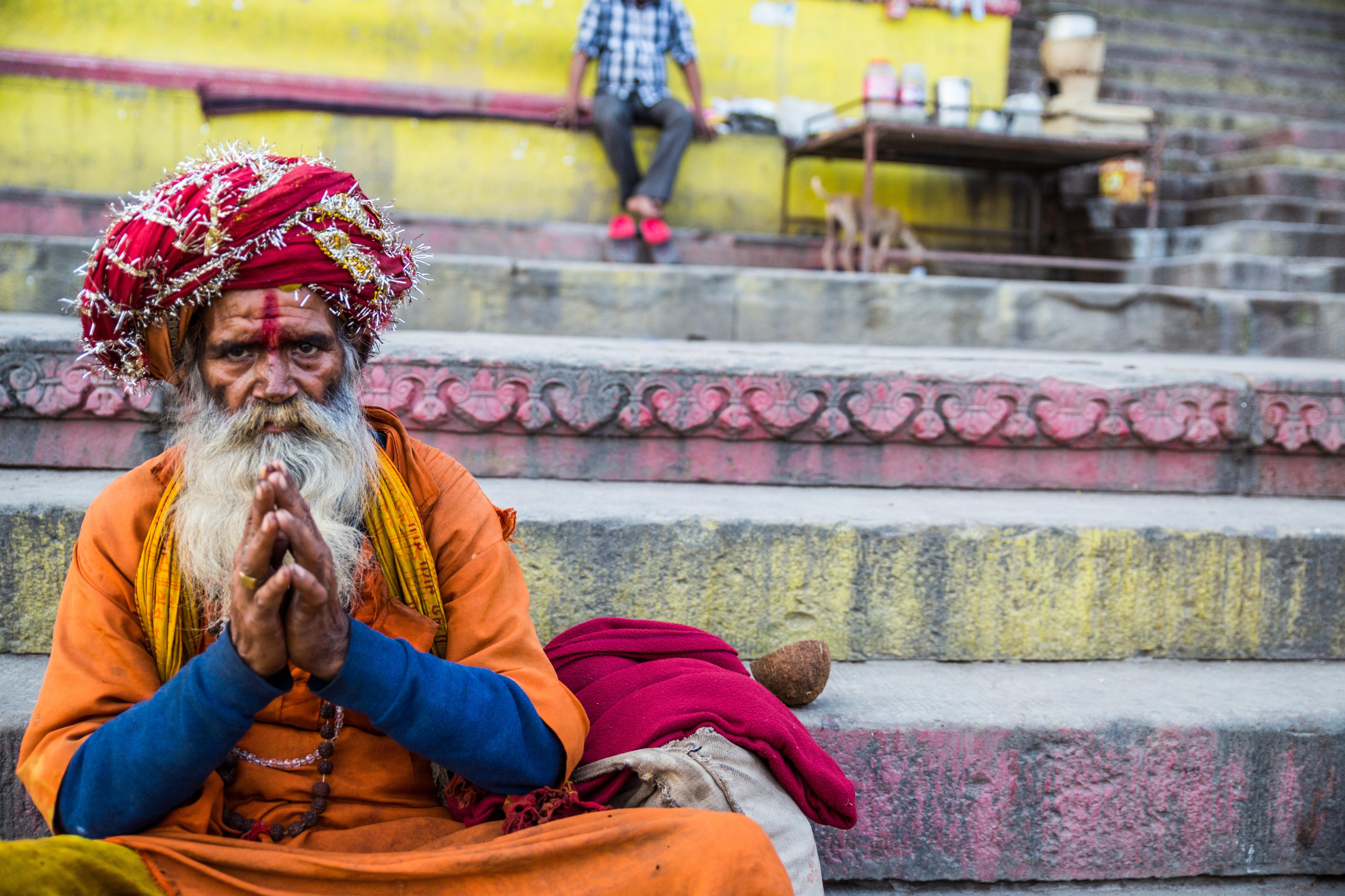 Holy man at the ghats of Kashi