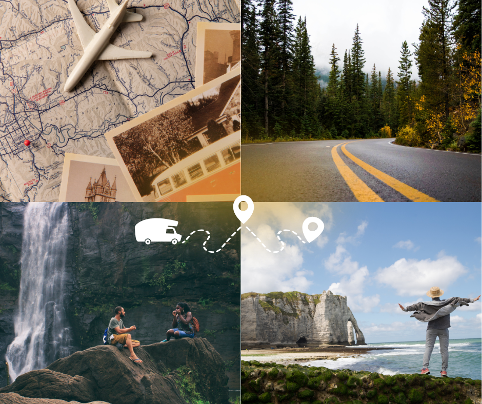 Scenic road trip through the hills